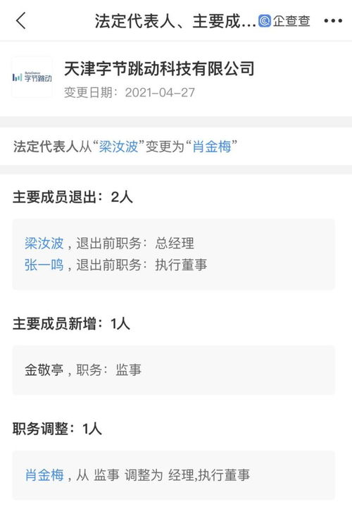 張一鳴與梁汝波退出天津字節(jié)跳動(dòng)科技，技術(shù)開(kāi)發(fā)的接力棒將如何傳遞？